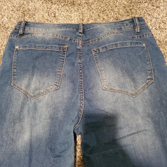 Kensie Blue High Rise Jeans Slim Fit - Picture 6 of 6